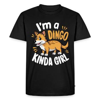 Dingo australien - T-shirt Premium bio Homme - noir - Devant - Nico (187cm)