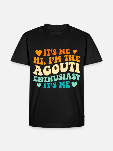 Witziger Agouti Spruch - Männer Premium Bio T-Shirt - Schwarz