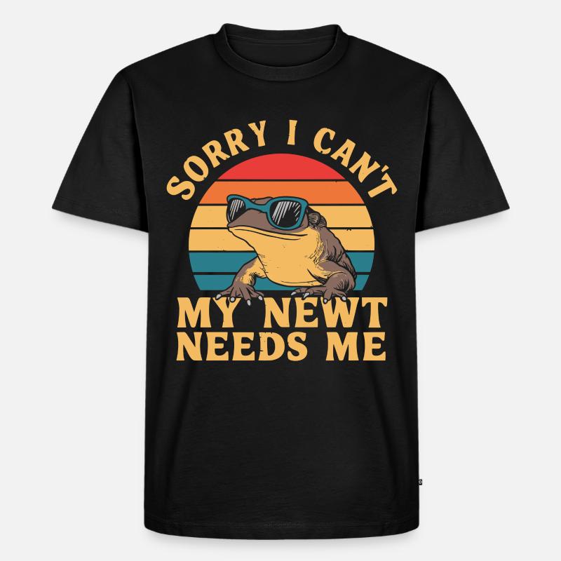 Witziger Molch Spruch - Männer Premium Bio T-Shirt - Schwarz