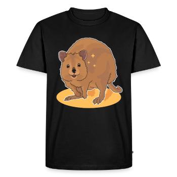 Quokka Kangaroo Short Tail Kangaroo Cadeau - T-shirt Premium bio Homme - noir - Devant - Nico (187cm)