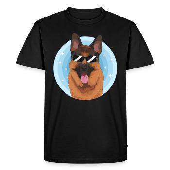 Cadeau Berger Allemand Chien Berger Allemand Cadeau Chien Berger Allemand - T-shirt Premium bio Homme - noir - Devant - Nico (187cm)