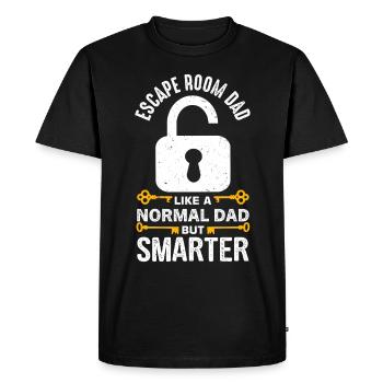 Witziger Escape Room Spruch - Männer Premium Bio T-Shirt - Schwarz - Vorne - Nico (187cm)