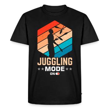 Funny juggling saying - Men's Premium Organic T-Shirt - black - Front - Nico (187cm)