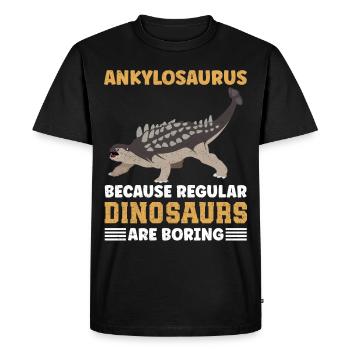 Ankylosaurier Ankylosaurus Dinosaurier Geschenk - Männer Premium Bio T-Shirt - Schwarz - Vorne - Nico (187cm)