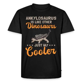 Ankylosaure Dinosaure Ankylosaurus Cadeau - T-shirt Premium bio Homme - noir - Devant - Nico (187cm)