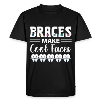 Braces orthodontist - Men's Premium Organic T-Shirt - black - Front - Nico (187cm)