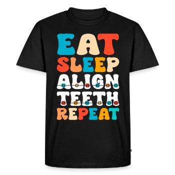Braces orthodontist - Men's Premium Organic T-Shirt - black - Front - Nico (187cm)
