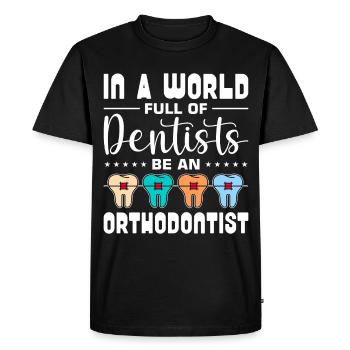 Braces orthodontist - Men's Premium Organic T-Shirt - black - Front - Nico (187cm)