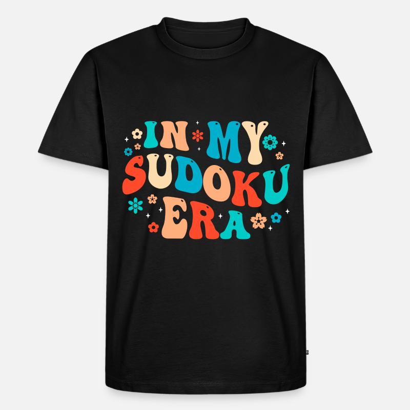 Witziger Sudoku Spruch - Männer Premium Bio T-Shirt - Schwarz