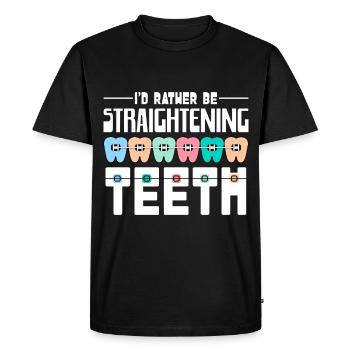Braces orthodontist - Men's Premium Organic T-Shirt - black - Front - Nico (187cm)