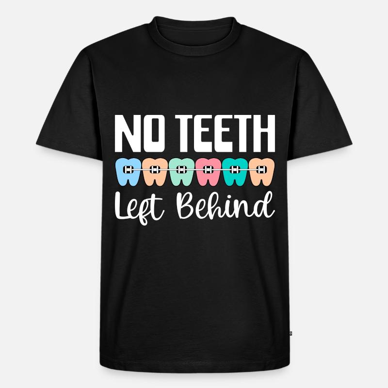 Zahnspange Kieferorthopäde - Männer Premium Bio T-Shirt - Schwarz