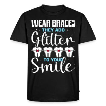 Braces orthodontist - Men's Premium Organic T-Shirt - black - Front - Nico (187cm)