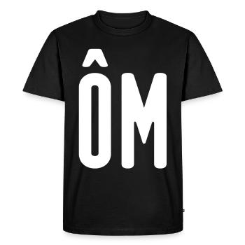 OM! Home! - T-shirt Premium bio Homme - noir - Devant - Nico (187cm)