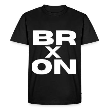 BRONX - T-shirt Premium bio Homme - noir - Devant - Nico (187cm)