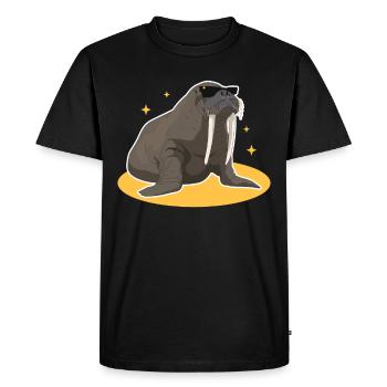 Morse Morse Morse Morse Cadeau de morse - T-shirt Premium bio Homme - noir - Devant - Nico (187cm)