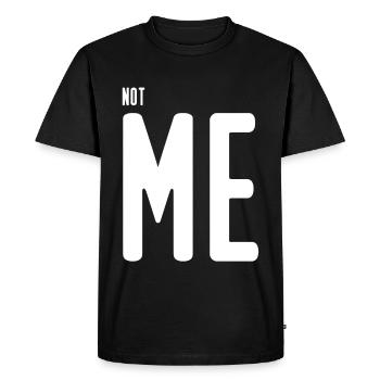 NOT ME - Men's Premium Organic T-Shirt - black - Front - Nico (187cm)