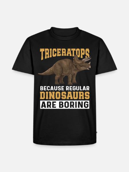 Triceratops Dinos Gift - Men's Premium Organic T-Shirt - black
