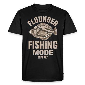 Dicton de pêcheur de plie - T-shirt Premium bio Homme - noir - Devant - Nico (187cm)