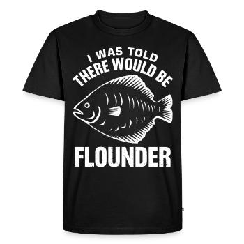 Dicton de pêcheur de plie - T-shirt Premium bio Homme - noir - Devant - Nico (187cm)