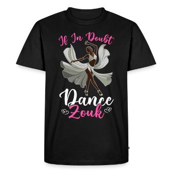 Drôle de danseur de zouk disant - T-shirt Premium bio Homme - noir - Devant - Nico (187cm)