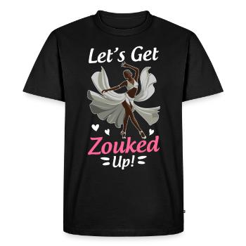 Drôle de danseur de zouk disant - T-shirt Premium bio Homme - noir - Devant - Nico (187cm)