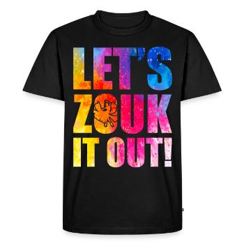 Drôle de danseur de zouk disant - T-shirt Premium bio Homme - noir - Devant - Nico (187cm)
