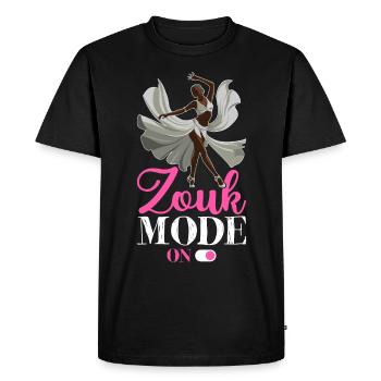 Drôle de danseur de zouk disant - T-shirt Premium bio Homme - noir - Devant - Nico (187cm)