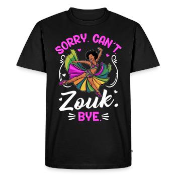 Drôle de danseur de zouk disant - T-shirt Premium bio Homme - noir - Devant - Nico (187cm)