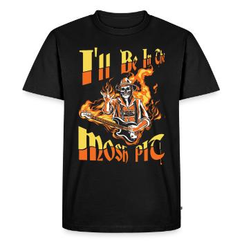 Heavy Metal Trash Metal Metalhead Music - Men's Premium Organic T-Shirt - black - Front - Nico (187cm)