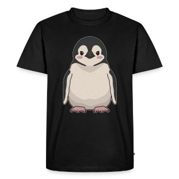 Penguin Baby Funny Penguins Gift - Men's Premium Organic T-Shirt - black - Front - Nico (187cm)