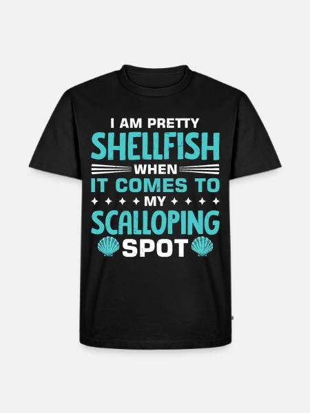 scallop - Men's Premium Organic T-Shirt - black