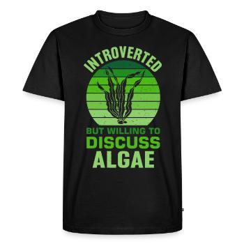 Algues - T-shirt Premium bio Homme - noir - Devant - Nico (187cm)