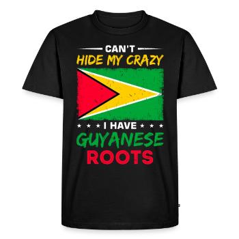Proud Guyanese - Men's Premium Organic T-Shirt - black - Front - Nico (187cm)
