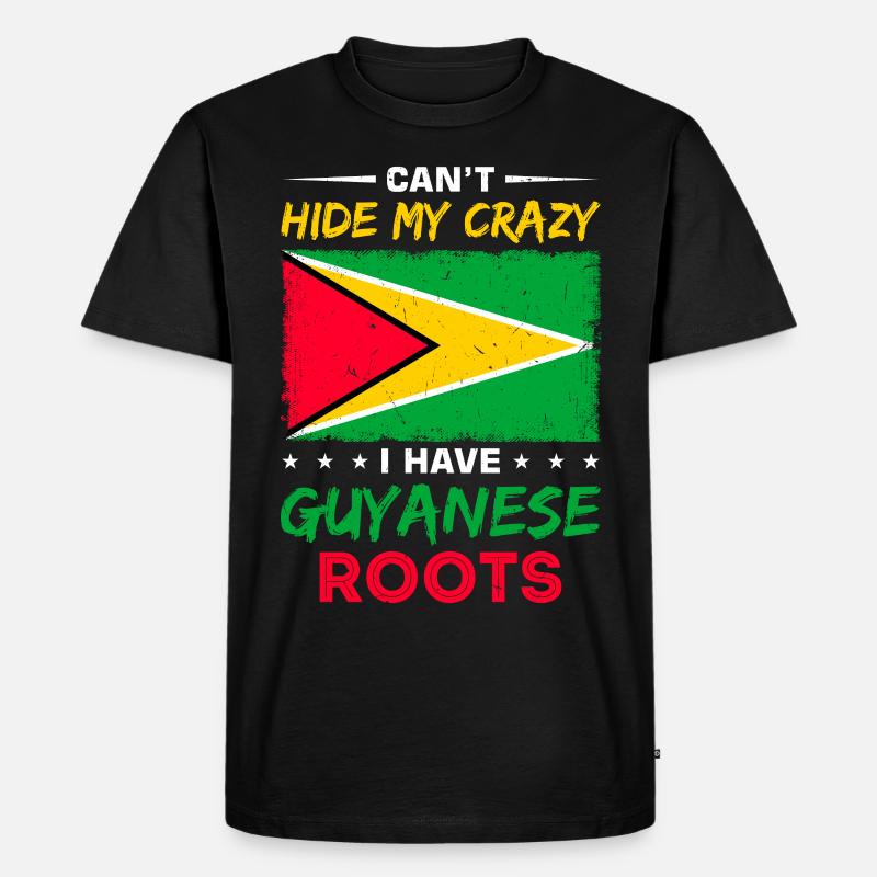 Stolzer Guyanese - Männer Premium Bio T-Shirt - Schwarz