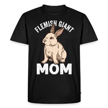 Flemish Giant Rabbit Rabbit Rabbit - Men's Premium Organic T-Shirt - black - Front - Nico (187cm)