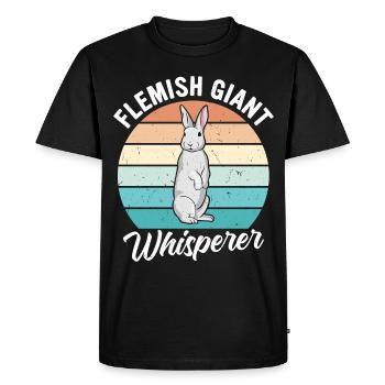 Flemish Giant Rabbit Rabbit Rabbit - Men's Premium Organic T-Shirt - black - Front - Nico (187cm)