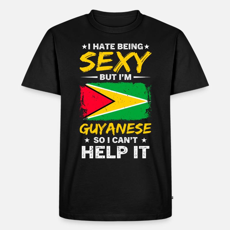 Stolzer Guyanese - Männer Premium Bio T-Shirt - Schwarz
