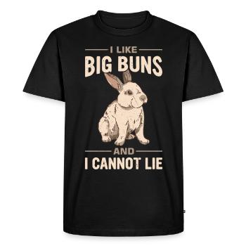 Flemish Giant Rabbit Rabbit Rabbit - Men's Premium Organic T-Shirt - black - Front - Nico (187cm)