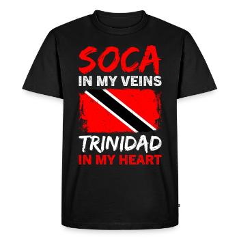 Soca Dance Trinité-et-Tobago - T-shirt Premium bio Homme - noir - Devant - Nico (187cm)