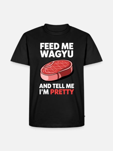 Wagyu Steak - Men's Premium Organic T-Shirt - black