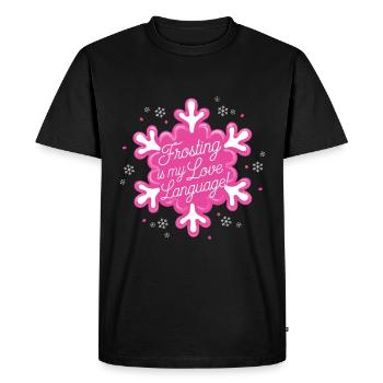 Christmas Time Cookies Gingerbread Baking - Men's Premium Organic T-Shirt - black - Front - Nico (187cm)