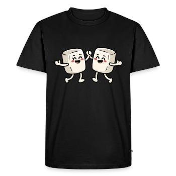 Guimauve dansante - T-shirt Premium bio Homme - noir - Devant - Nico (187cm)