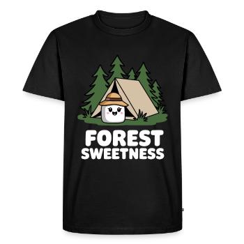 Drôle de dicton de guimauve de camping - T-shirt Premium bio Homme - noir - Devant - Nico (187cm)