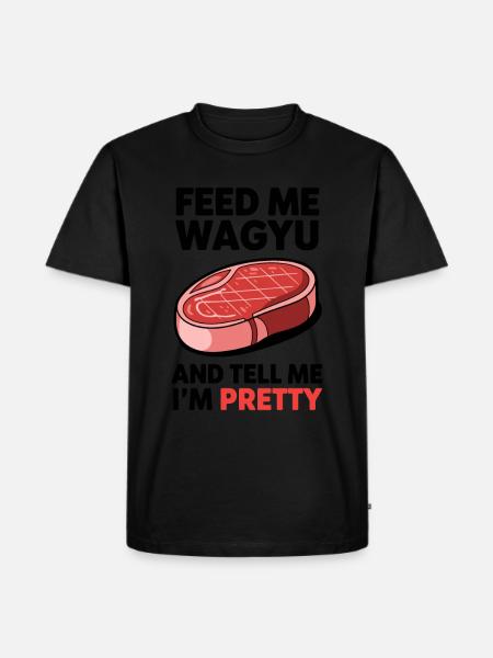 Wagyu Steak - Men's Premium Organic T-Shirt - black