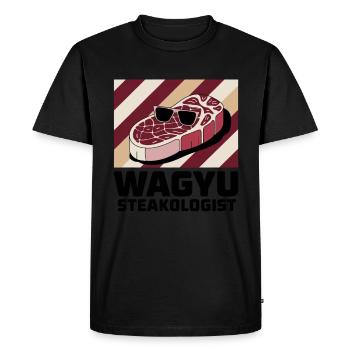 Wagyu Steak - T-shirt Premium bio Homme - noir - Devant - Nico (187cm)