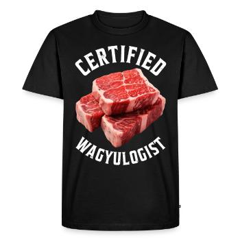 Wagyu Steak - T-shirt Premium bio Homme - noir - Devant - Nico (187cm)
