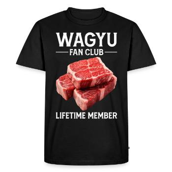Wagyu Steak - T-shirt Premium bio Homme - noir - Devant - Nico (187cm)