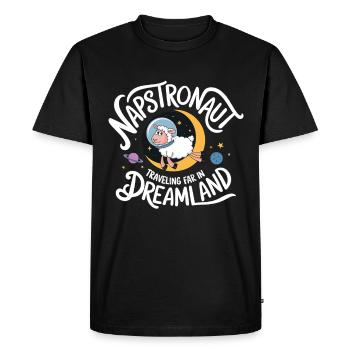 Funny Sleep Saying - Men's Premium Organic T-Shirt - black - Front - Nico (187cm)