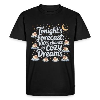 Funny Sleep Saying - Men's Premium Organic T-Shirt - black - Front - Nico (187cm)