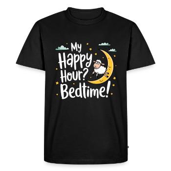Funny Sleep Saying - Men's Premium Organic T-Shirt - black - Front - Nico (187cm)